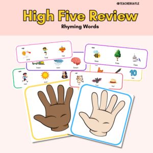 (Rhyming Words) - High Five Review Decoration