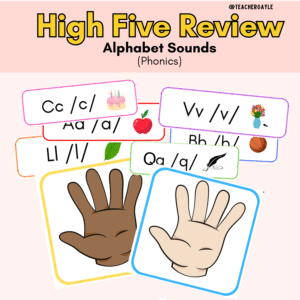 (Alphabet Sounds) - High Five Review Decoration