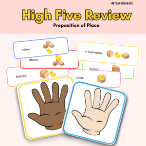 (Preposition of Place) - High Five Review Decoration