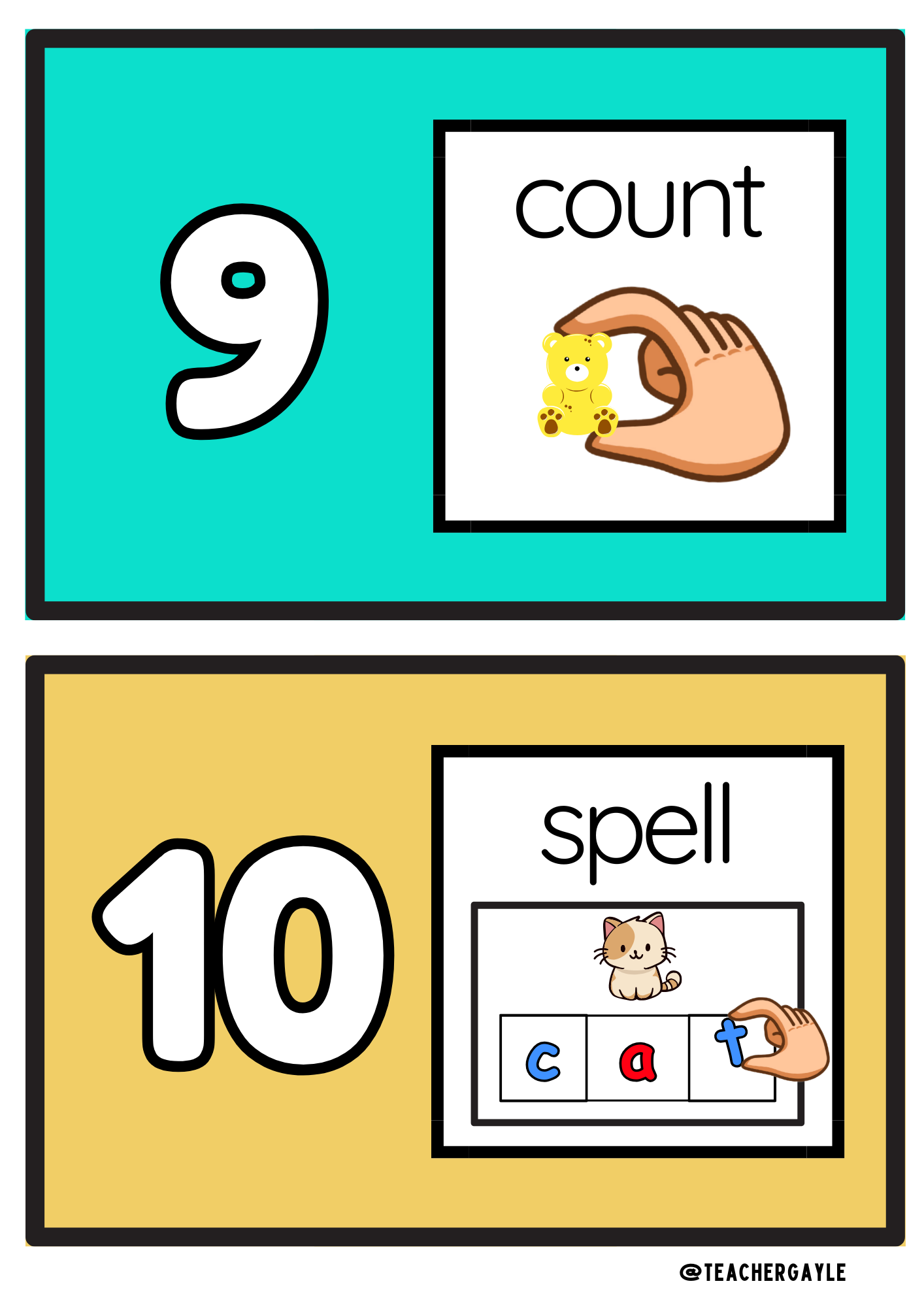 Visual Directions Posters – Classroom Decoration (Horizontal/Landscape) - Image 3