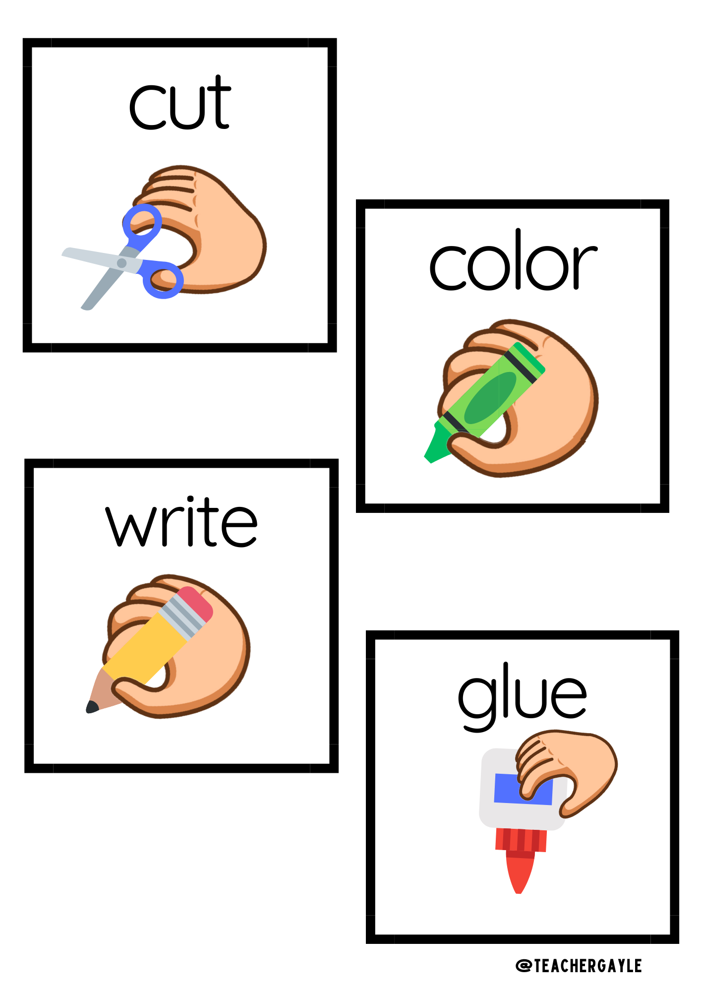 Visual Directions Posters – Classroom Decoration (Horizontal/Landscape) - Image 4