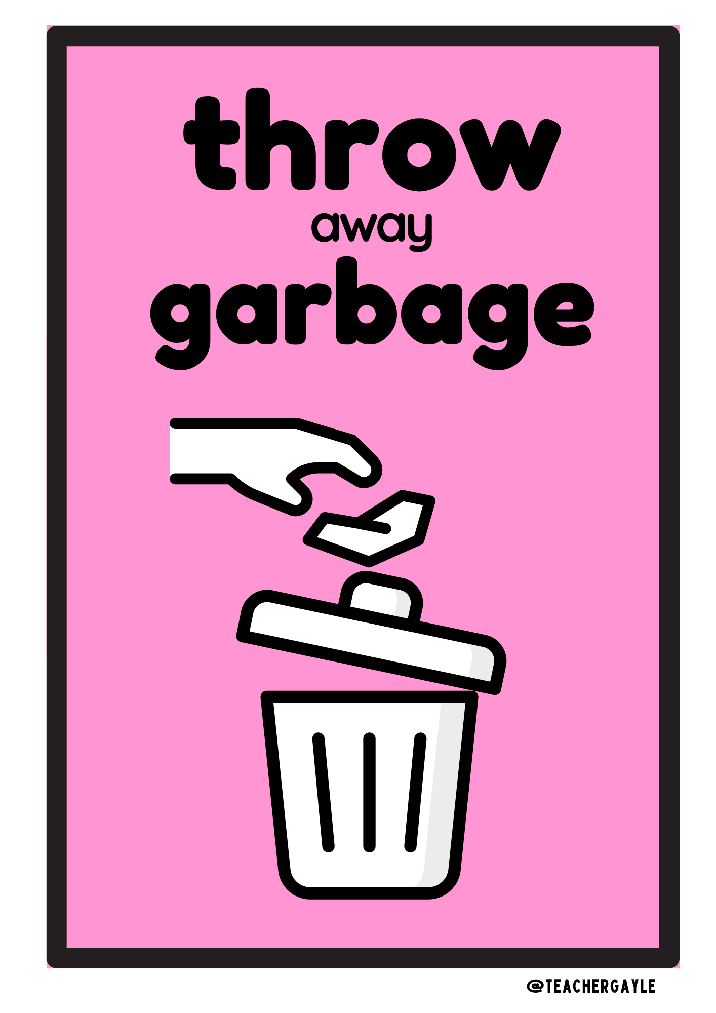 Bathroom Visual Reminders – Colorful Classroom Decoration - Image 3