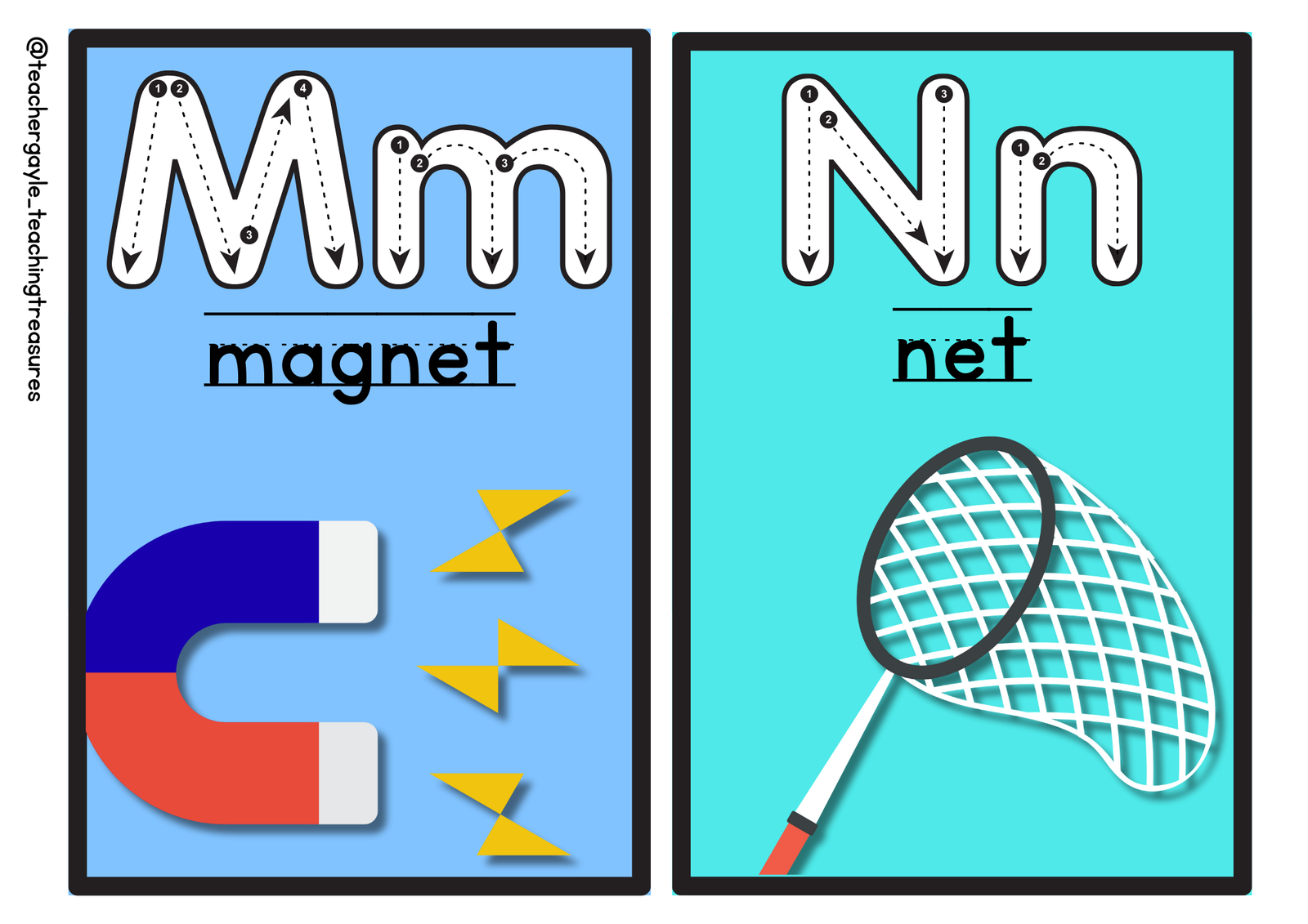 Colorful Alphabet Posters Set (Things Edition) - Classroom Decorato - Image 3