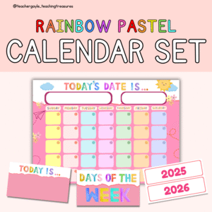 Calendar Set - Classroom Decoration/Classroom Routine