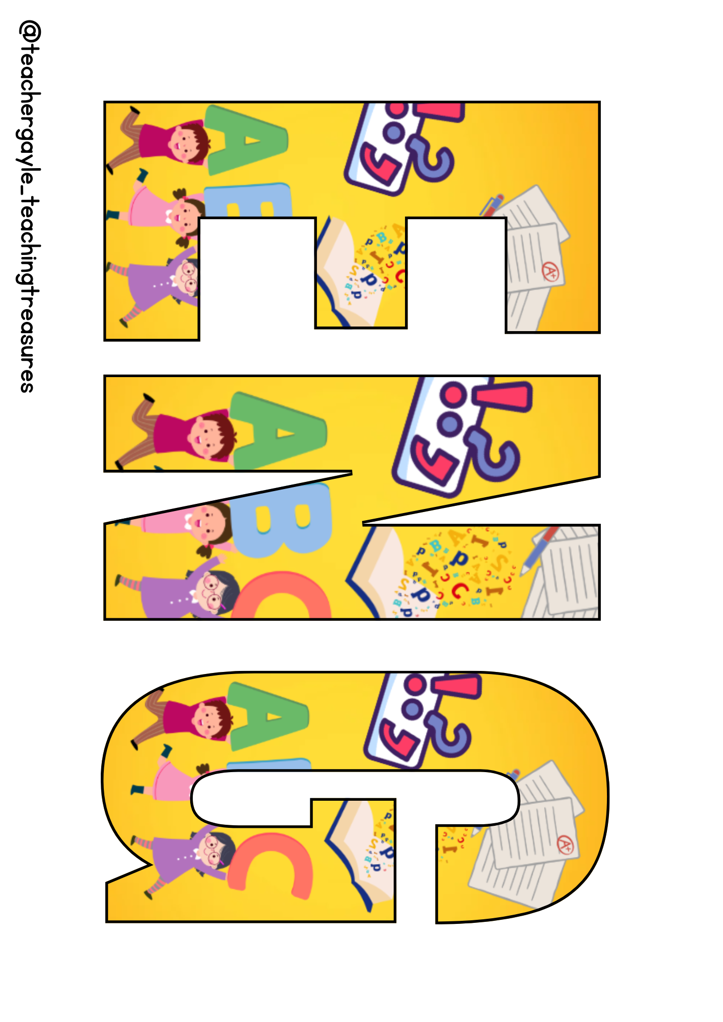 Subject Names - Classroom Decoration - Image 2